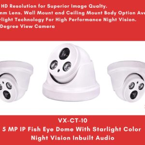 5 MP IP Dome Fish Eye