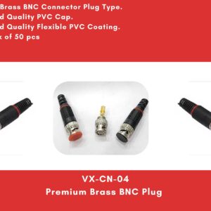 50 pc Brass BNC Plug Connector