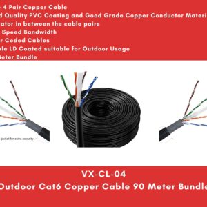 Cat6 Outdoor Copper Cable 90 Meter