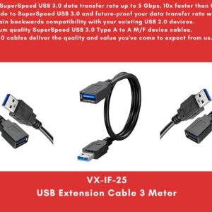 3 Meter USB Extension Cable