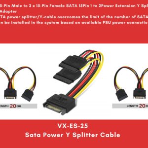 Sata Power Y Splitter Cable