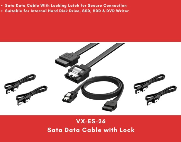 Sata Data Cable with Lock