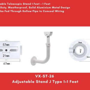 Adjustable Stand J Type 1+1 Feet