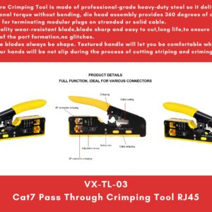 Cat7 Pass Through Crimping Tool RJ45