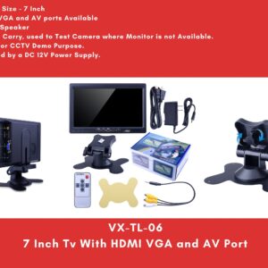 7 Inch Tv With HDMI VGA and AV Port