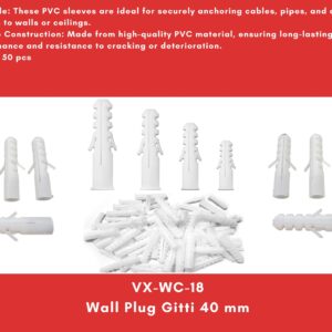 Wall Plug Gitti 40 mm