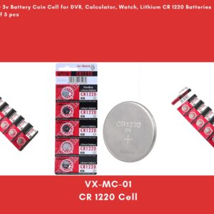5 pc CR 1220 Cell