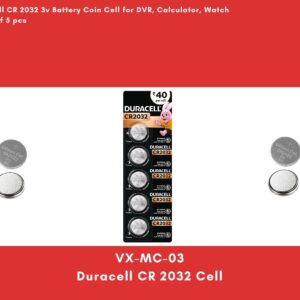 5 pc Duracell CR 2032 Cell