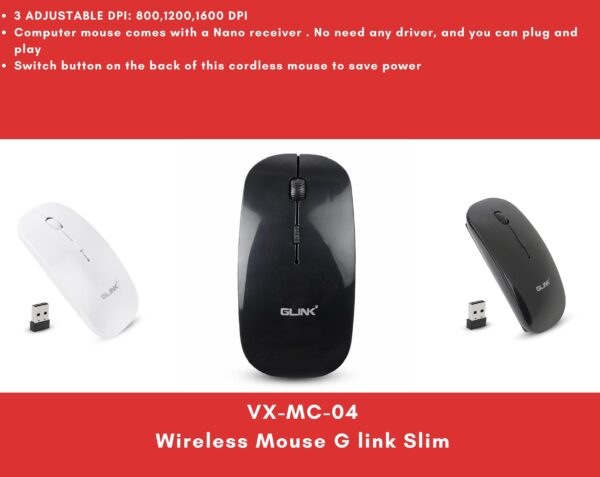 Wireless Mouse G link Slim