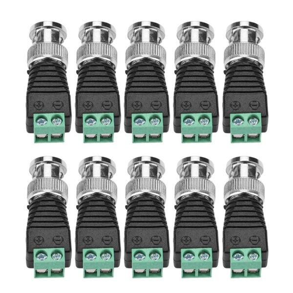 100 pc Green BNC Connector